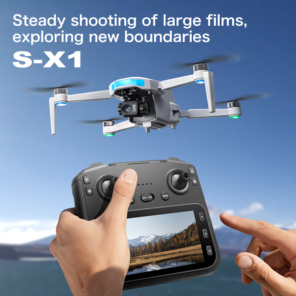 Original S-X1 GPS Foldable RC  - Drone Gimbal 3 Axis review and price