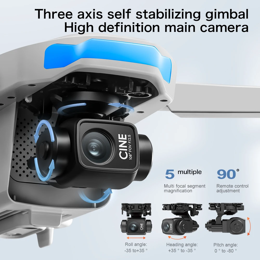Original S-X1 GPS Foldable RC  - Drone Gimbal 3 Axis review and price