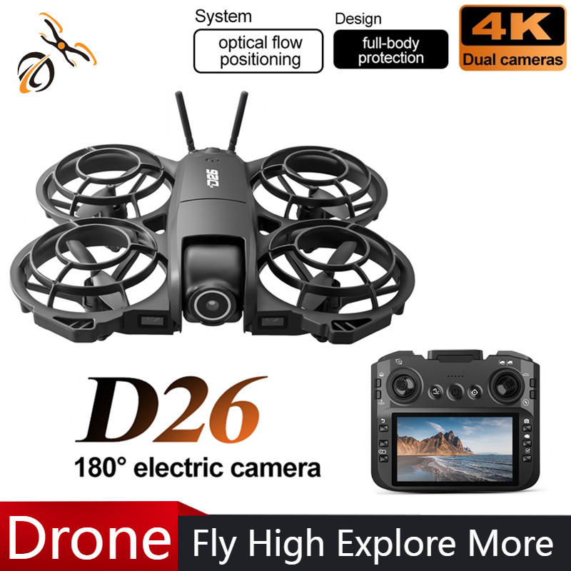 D26 Drone 4K Aerial HD 180° Ca - Drone Gimbal Brushless review and price