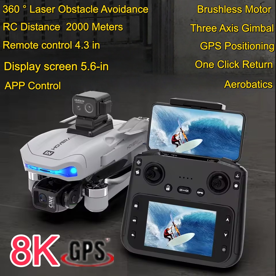 2KM Three-Axis Gimbal Drone 8K - Drone Gimbal 3 Axis review and price